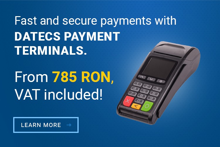 Fast and secure payments with Datecs Terminals from 785 lei VAT included