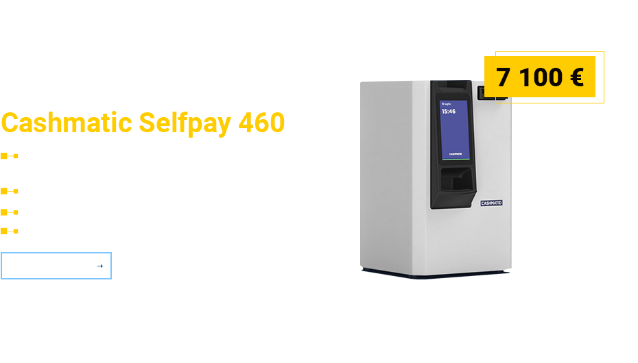 Acceptator de numerar Cashmatic Selfpay 460