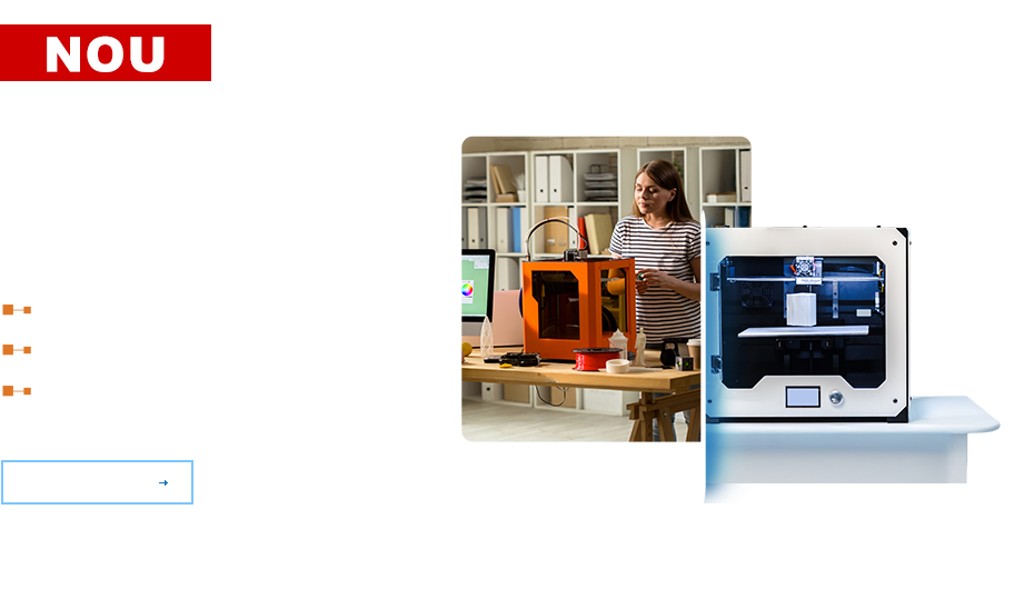 Nou la Sedona - Imprimante 3D pentru birou, atelier sau scoala
