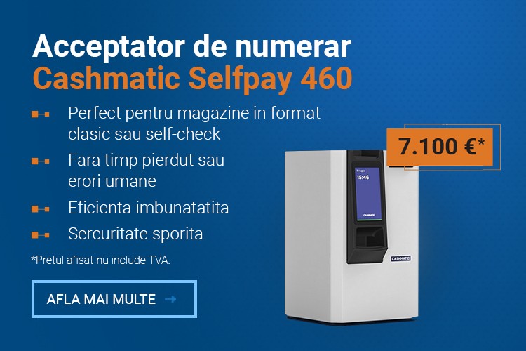 Acceptator de numerar Cashmatic Selfpay 460