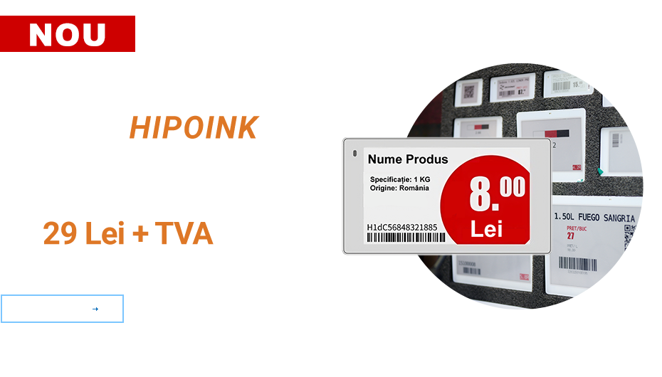 Etichete electronice Hipoink