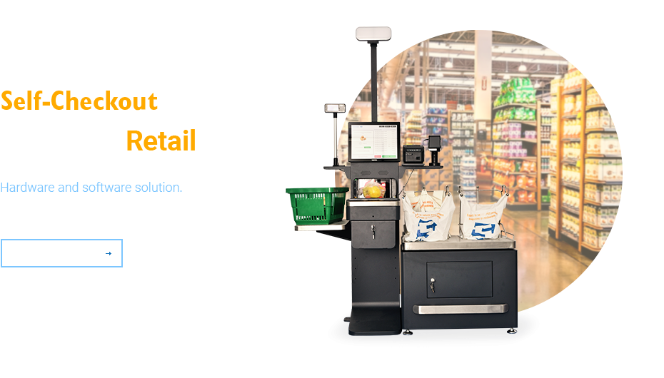 Sedona Self-Checkout with Fiscal Printer, Datalogic Scanner, POS Software, Dibal 15 kg Scale