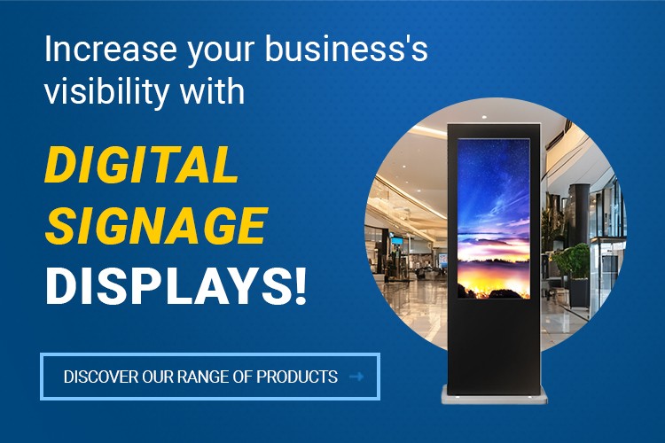 Maximize your business visibility with Digital Signage screens! Attractive design.