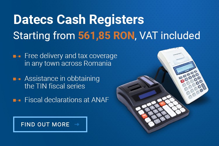 Datecs cash registers from 561,85 1Lei, VAT included