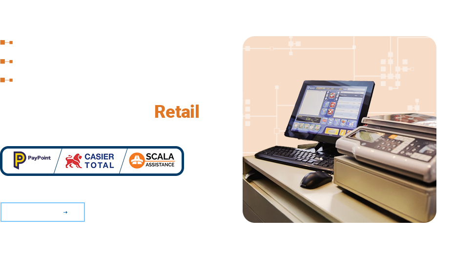 Additional services for your clients integrated in Sedona Retail