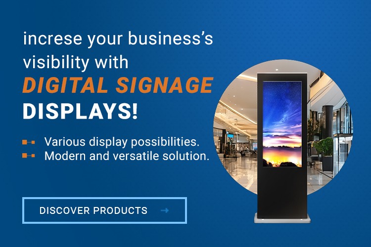 Maximize your business visibility with Digital Signage screens! Attractive design.