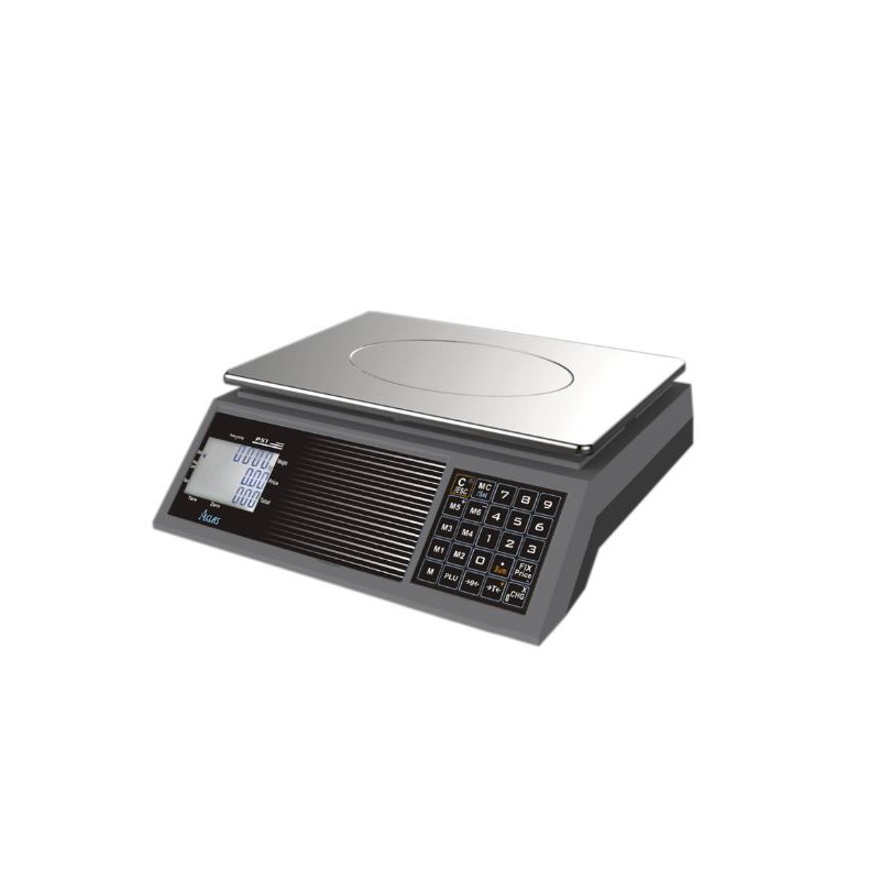 Cantar comercial Aclas PS1C fara brat 15/30 kg Conectare RS232 - Baterii (Capacitate cantarire - 30 Kg)